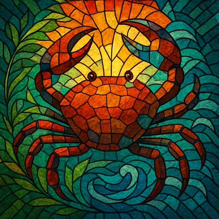 Life Crab Mosaic