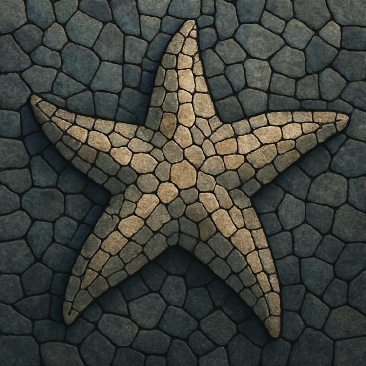 Stone Starfish Mosaic