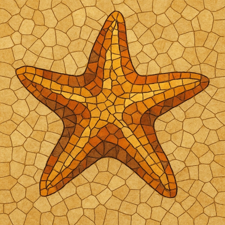 Sand Starfish Mosaic