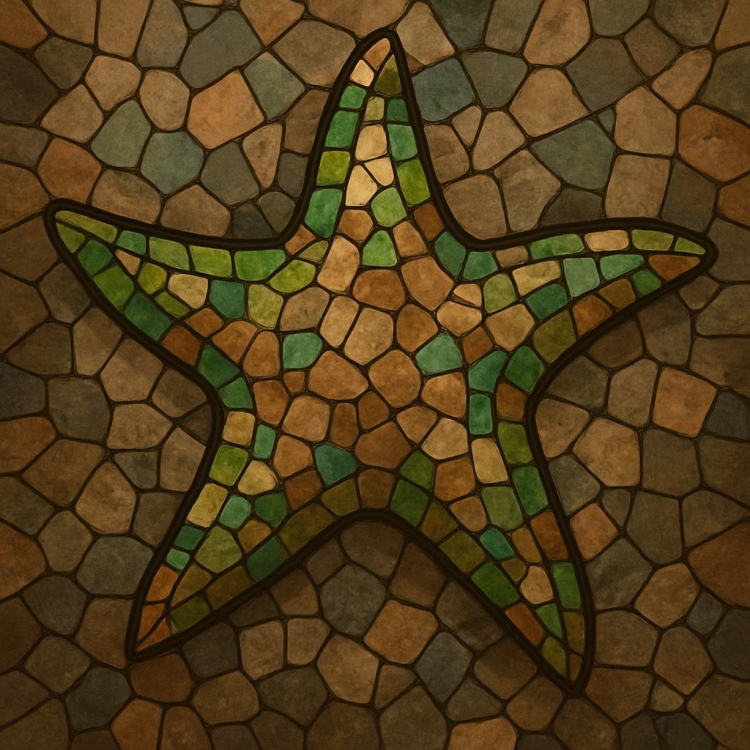 Earth Starfish Mosaic