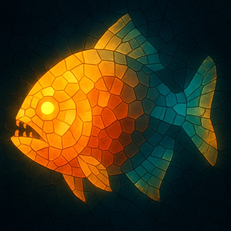 Light Piranha Mosaic