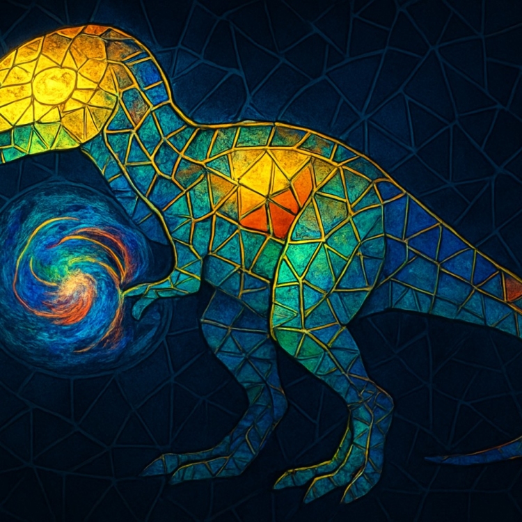 Mind T Rex Mosaic