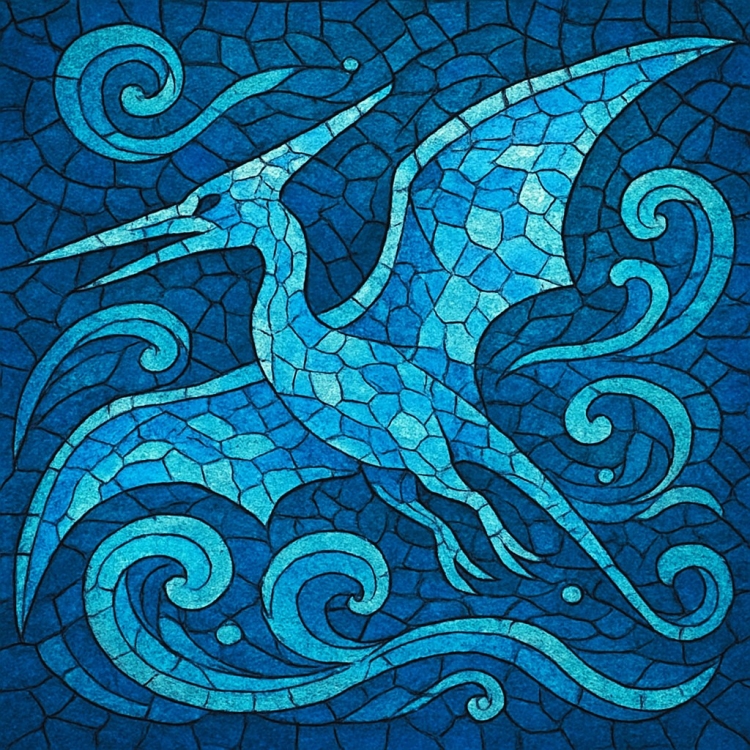 Water Pterodactyl Mosaic