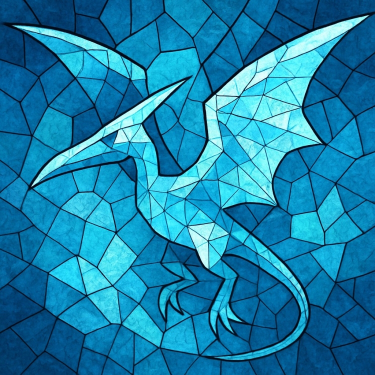 Ice Pterodactyl Mosaic
