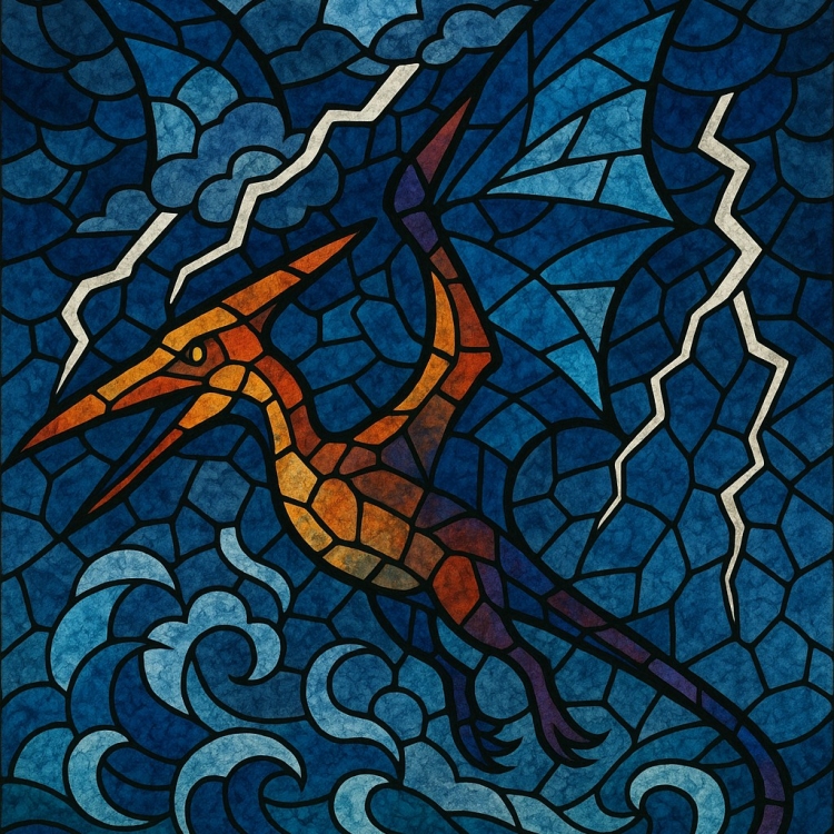Storm Pterodactyl Mosaic