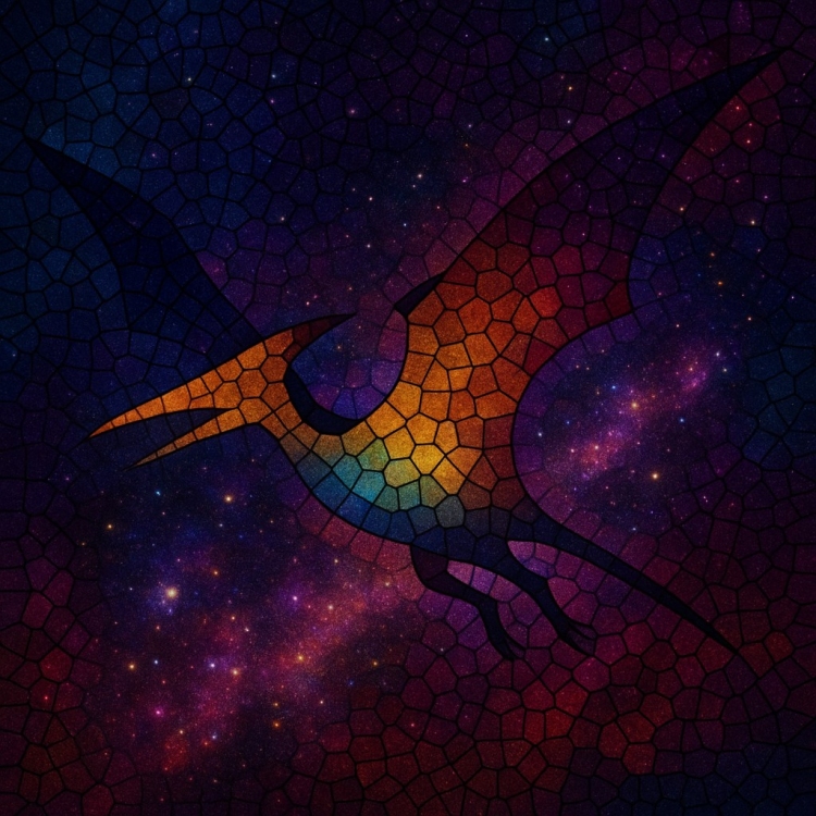 Space Pterodactyl Mosaic