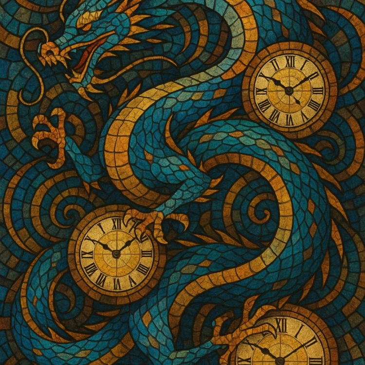 Time Eastern Dragon Mosaic