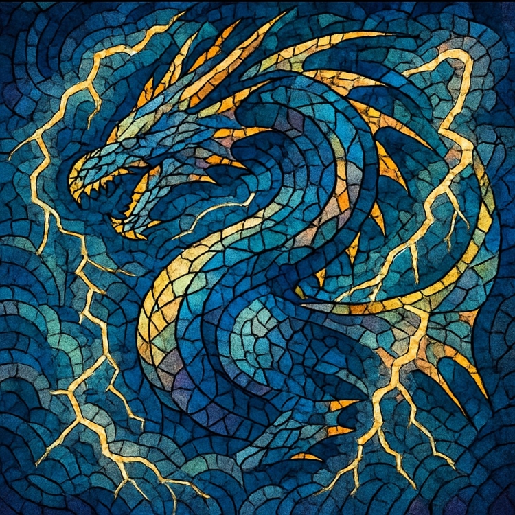 Storm Western Dragon Mosaic