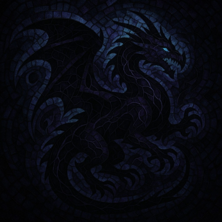 Void Western Dragon Mosaic