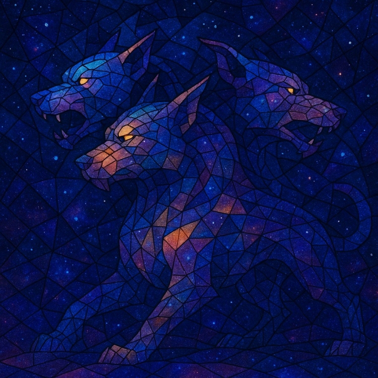 Space Cerberus Mosaic