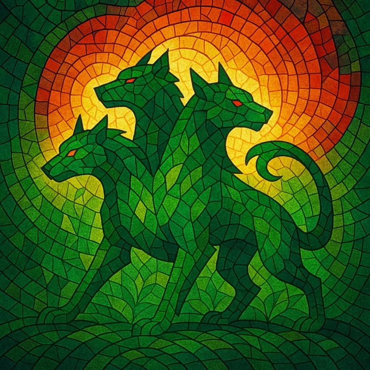 Life Cerberus Mosaic