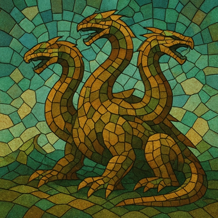 Earth Hydra Mosaic