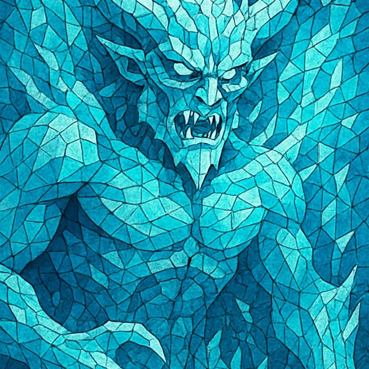 Ice Demon Mosaic