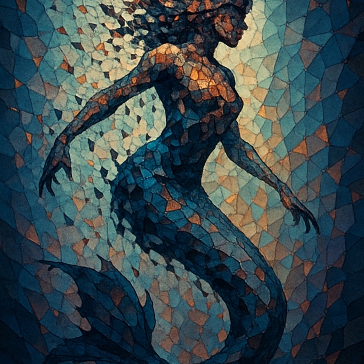 Destruction Mermaid Mosaic