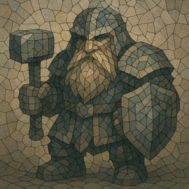 Stone Dwarf Mosaic