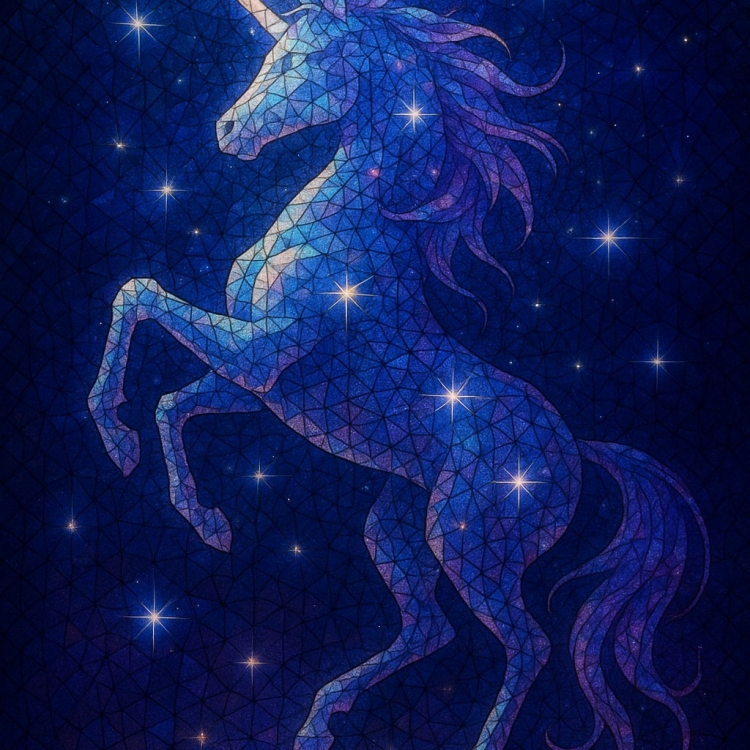 Starlight Unicorn Mosaic