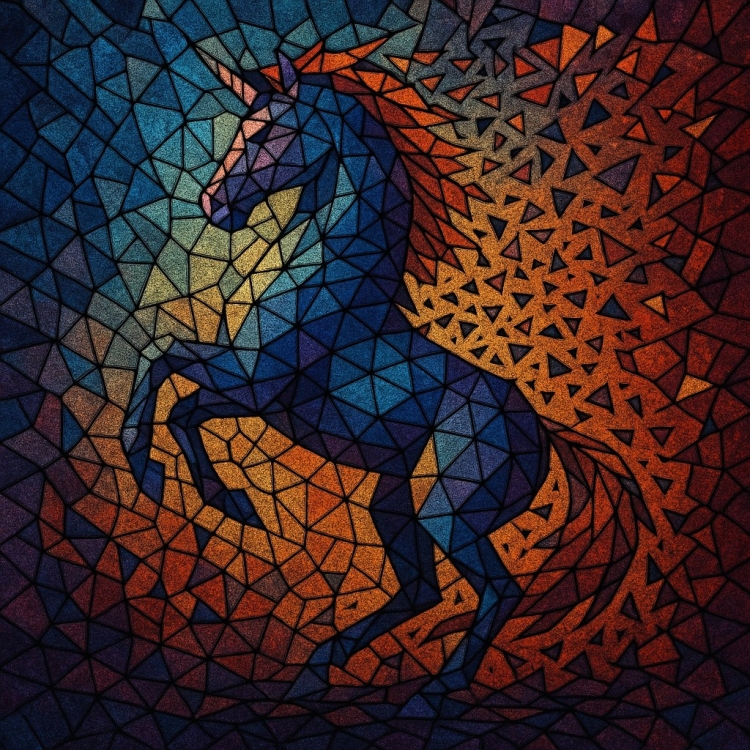 Destruction Unicorn Mosaic