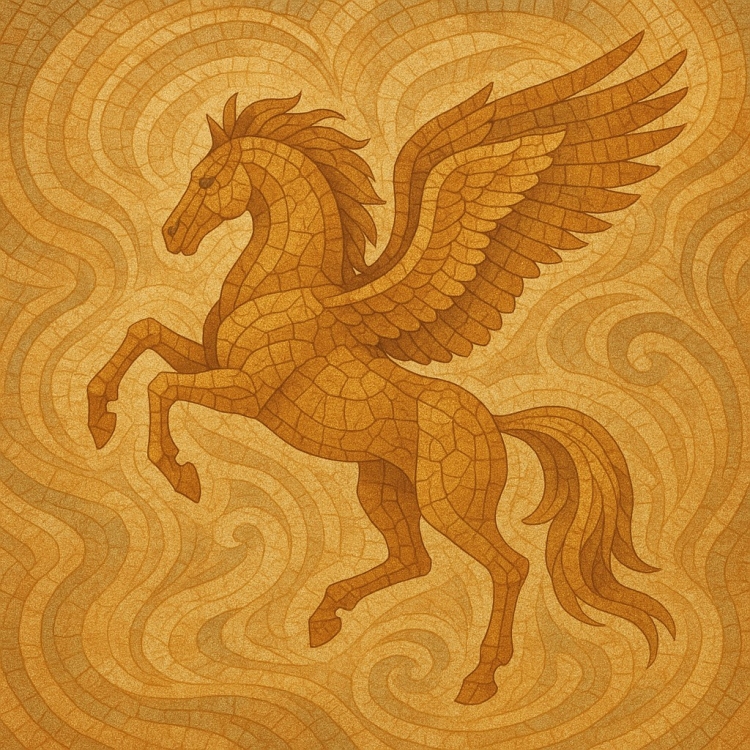 Sand Pegasus Mosaic