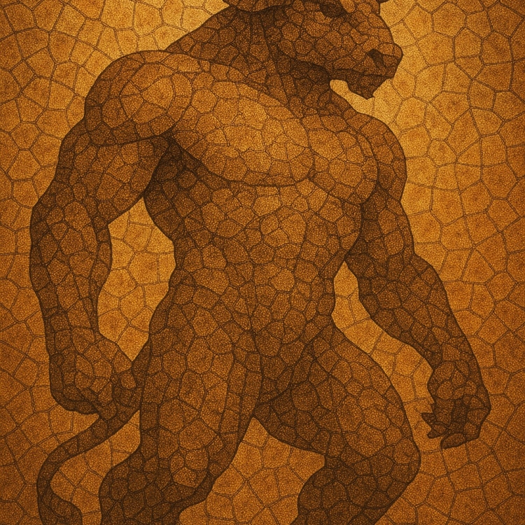 Sand Minotaur Mosaic