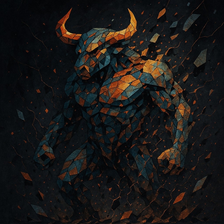 Destruction Minotaur Mosaic