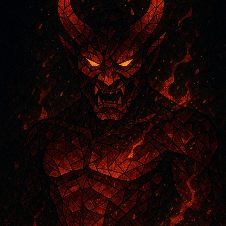 Fire Oni Mosaic