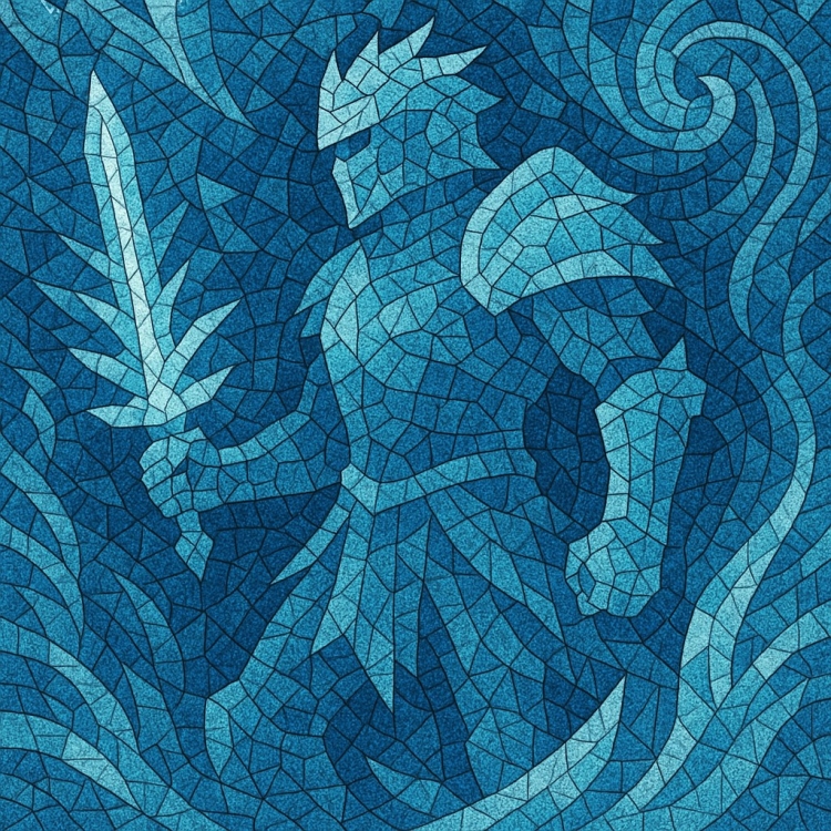 Ice Warrior Mosaic