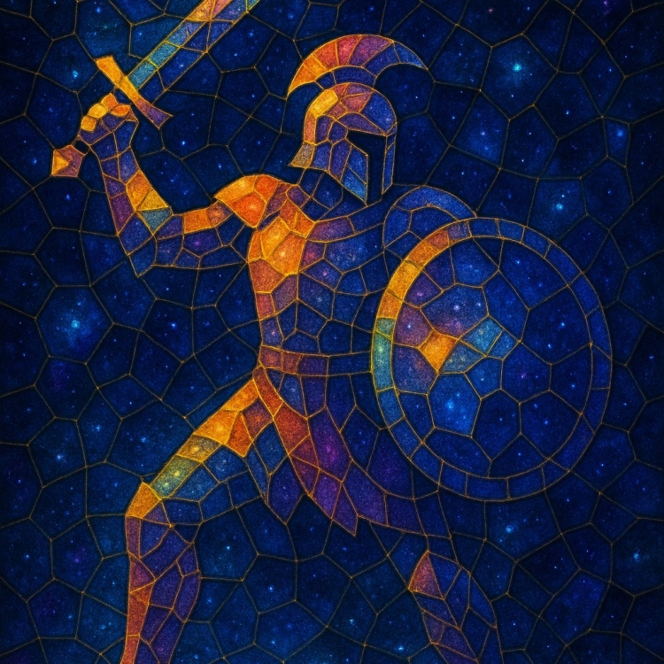 Space Warrior Mosaic