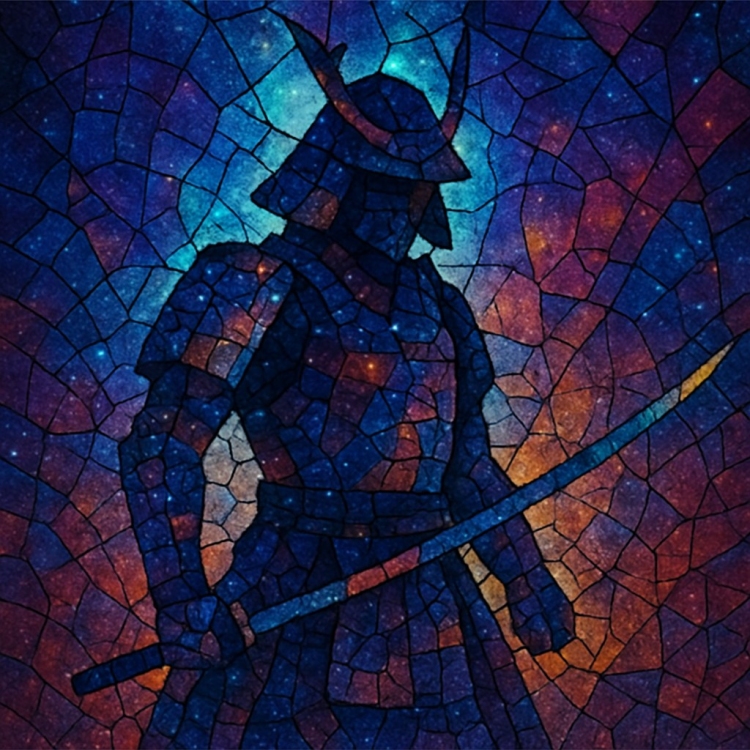 Space Samurai Mosaic