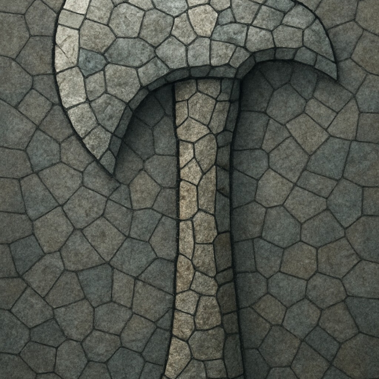 Stone Axe Mosaic