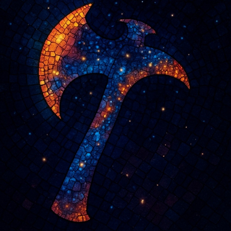 Space Axe Mosaic