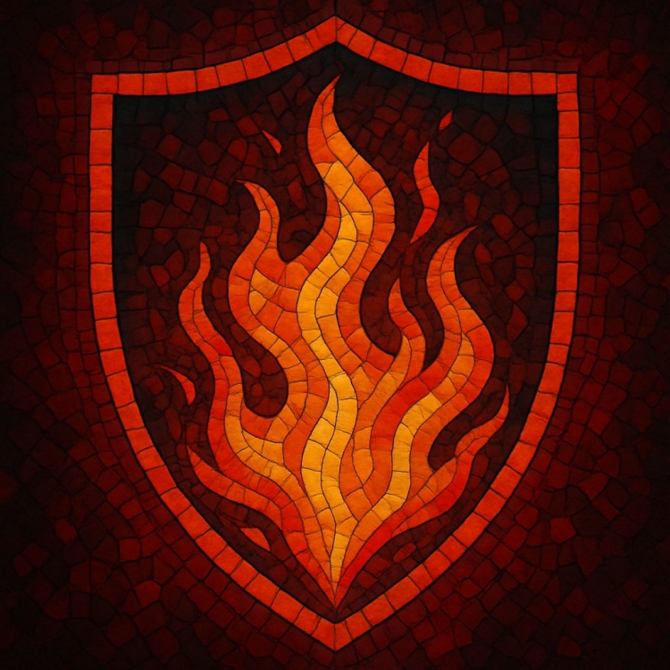 Fire Shield Mosaic