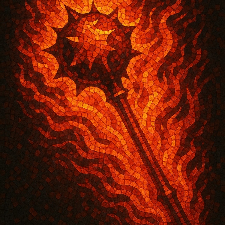 Fire Mace Mosaic