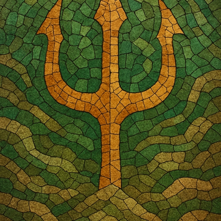 Earth Trident Mosaic