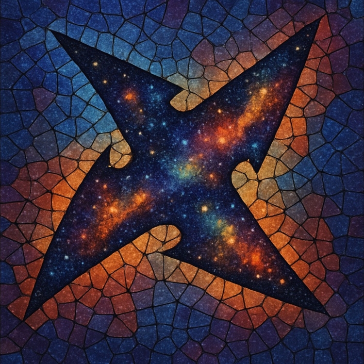 Space Shuriken Mosaic