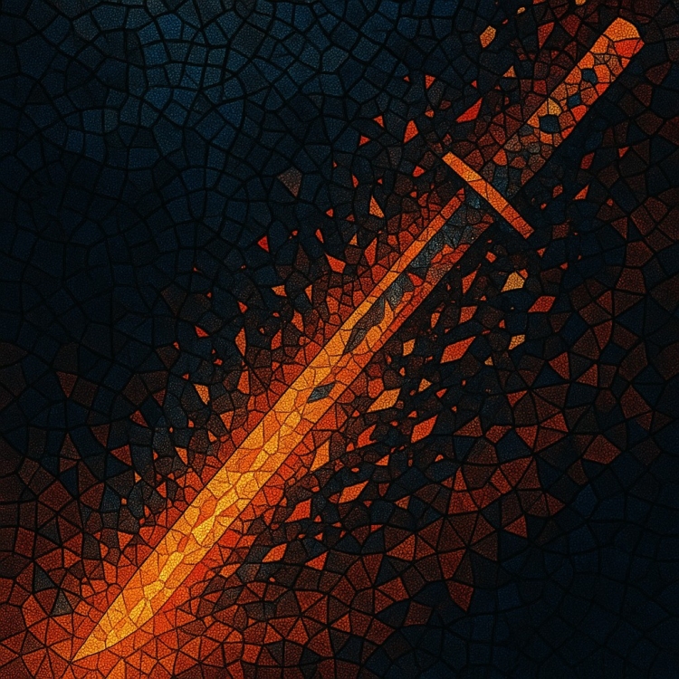Destruction Katana Mosaic