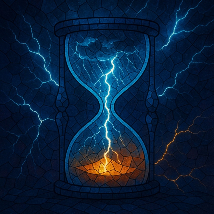 Storm Hourglass Mosaic