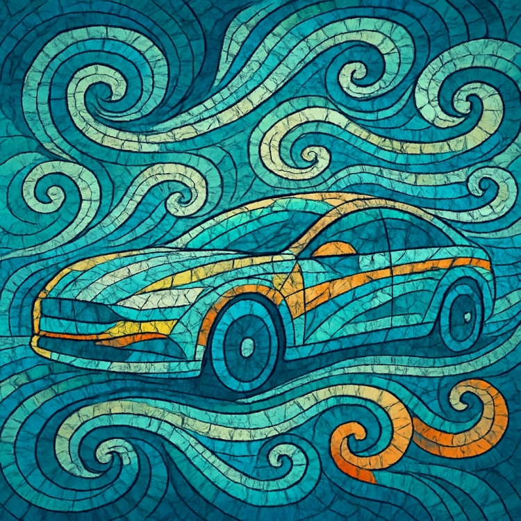 Wind Car Mosaic