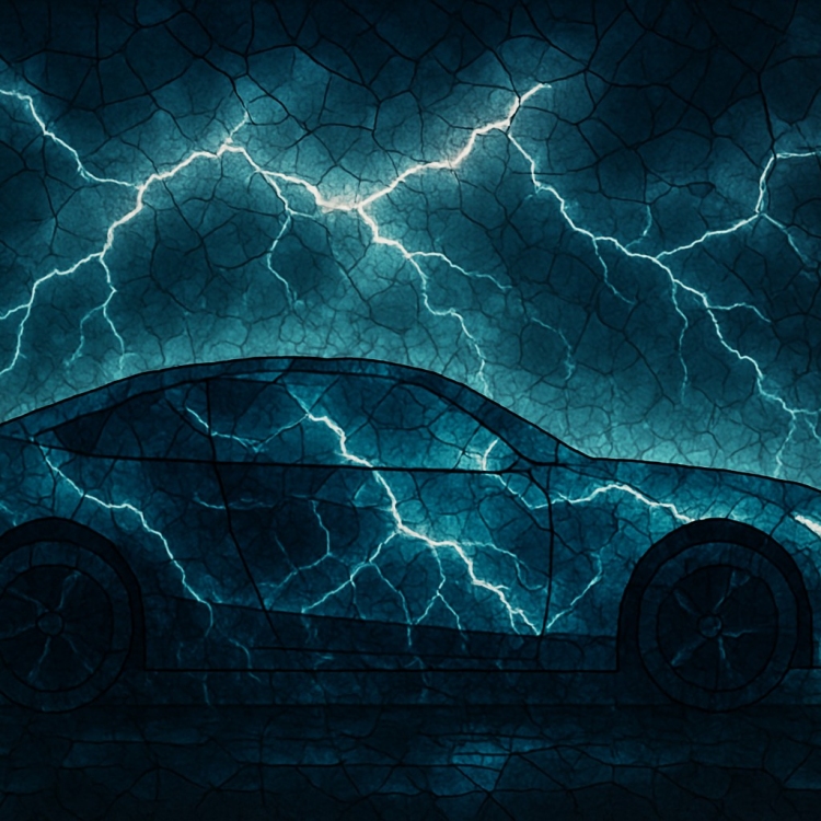 Storm Car Mosaic