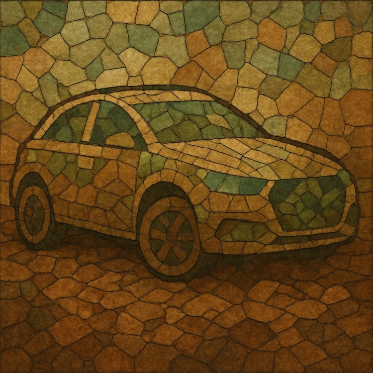 Earth Car Mosaic
