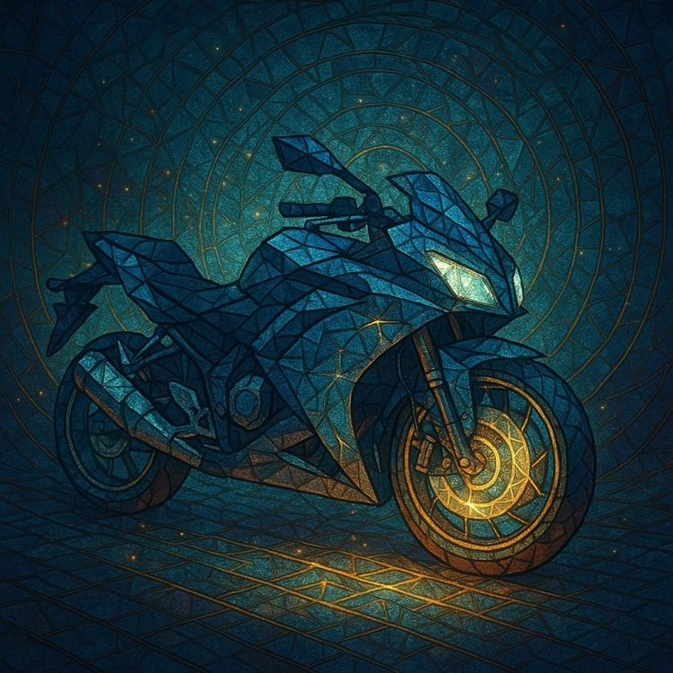 Mystic Motorbike Mosaic