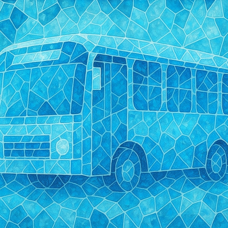 Ice Bus Mosaic