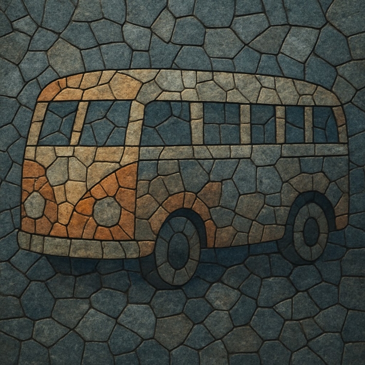 Stone Bus Mosaic