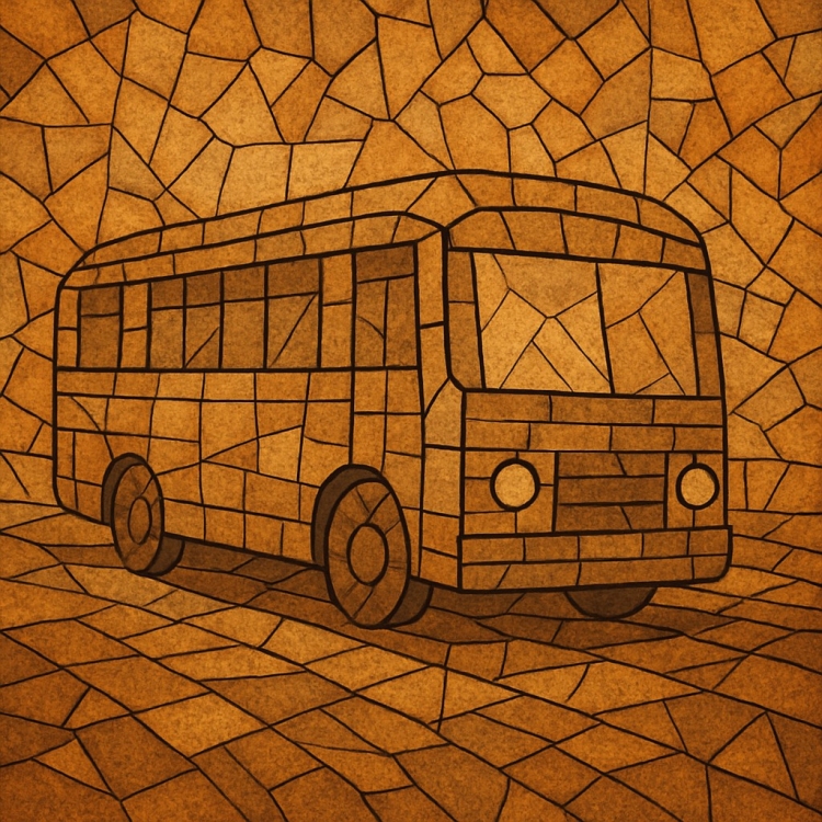 Sand Bus Mosaic
