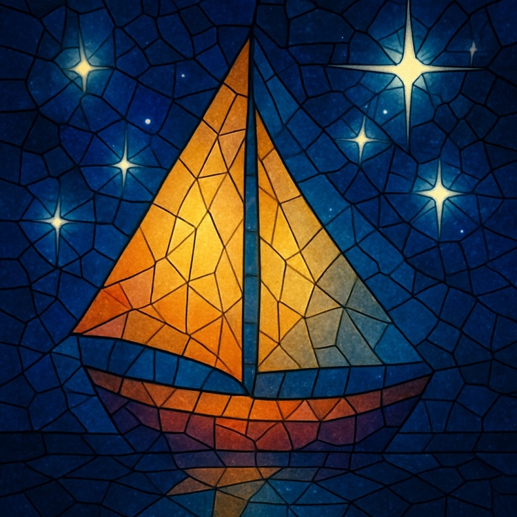 Starlight Boat Mosaic