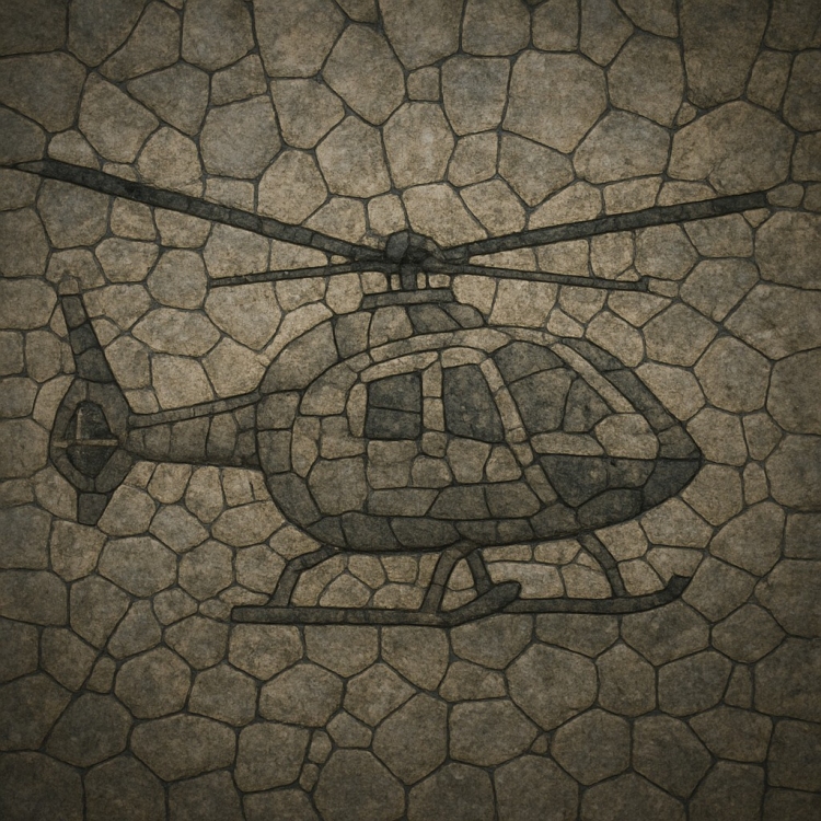 Stone Helicopter Mosaic