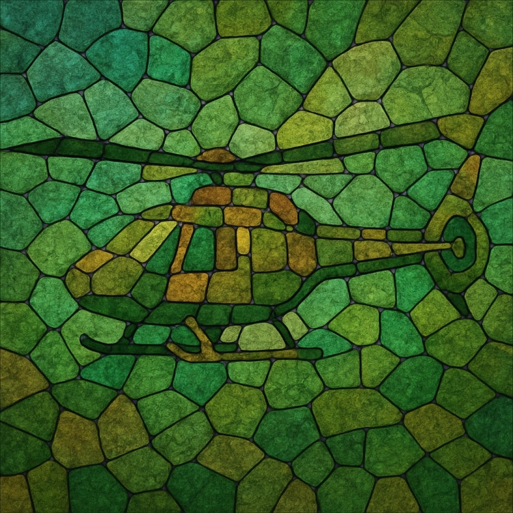 Earth Helicopter Mosaic