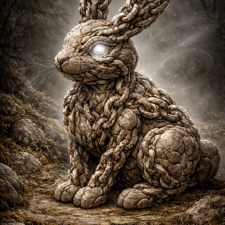 Stone Rabbit Chain
