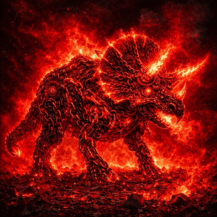 Destruction Triceratops Chain