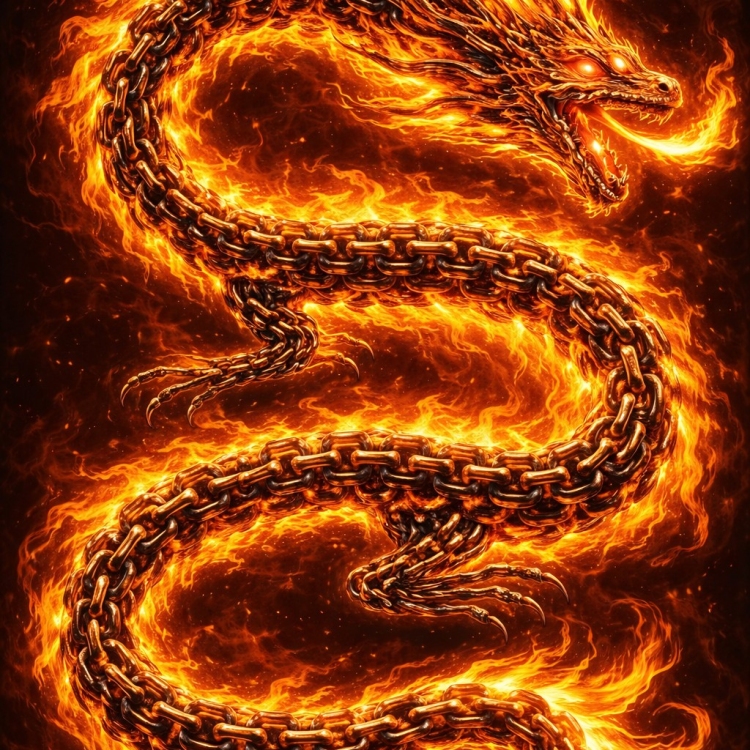 Fire Eastern Dragon Chain
