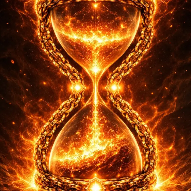 Fire Hourglass Chain